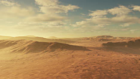 Sunset-over-the-sand-dunes-in-the-desert